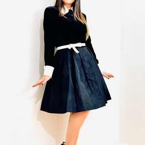 Saint Laurent Dark Academia Black Velvet LBD